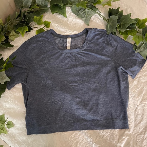 lululemon athletica Tops - Blue/grey Lululemon Crop Top